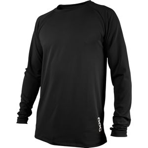 POC - Mountainbike kleding - Essential Dh Ls Jersey Carbon Black voor Heren - Maat M - Zwart