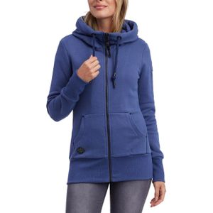 Ragwear - Dames sweatshirts en fleeces - Neska Zip Indigo Blue voor Dames van Katoen - Maat S - Blauw