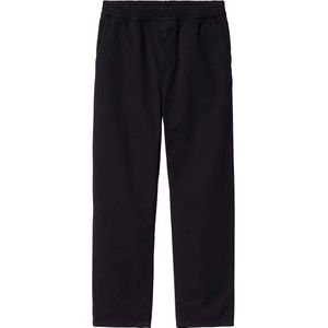 Carhartt - Broeken - Flint Pant Black Garment Dyed voor Heren van Katoen - Maat L - Zwart