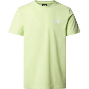 The North Face - T-shirts - M S/S Simple Dome Tee Astro Lime voor Heren van Katoen - Maat M - Groen