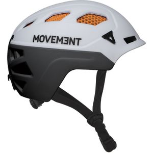 Movement - Helmen - 3Tech Alpi Honeycomb White/Orange voor Heren - Maat 52-56 cm - Wit