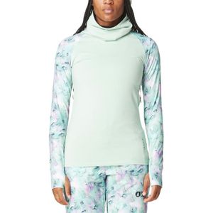 Picture Organic Clothing - Dames fleeces - Pagaya High Fleece Blurry Water Silt voor Dames van Gerecycled Polyester - Maat XS - Groen