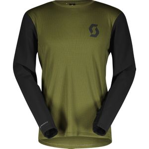 Scott - Mountainbike kleding - Trail Vertic M Shirt Fir Green/Black voor Heren - Maat L - Kaki