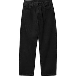 Carhartt - Broeken - Landon Pant Black Stone Washed voor Heren van Katoen - Maat 33 US - Zwart