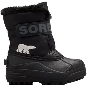 Sorel - AprÃ¨s-skischoenen - Childrens Snow Commanderâ„¢ Black Charcoal voor Unisex - Kindermaat 12 US - Zwart