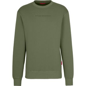 Van Deer - Truien - Casual Sweater Khaki voor Heren van Katoen - Maat L - Kaki