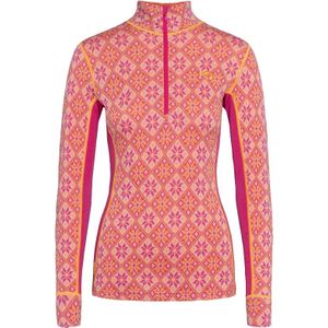 Kari Traa - Dames thermokleding - Rose Half Zip Berry voor Dames van Wol - Maat S - Roze