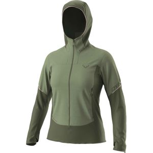 Dynafit - Dames wandel- en bergkleding - Traverse Alpha Hooded Jacket W Sage voor Dames - Maat S - Groen