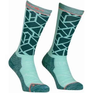 Ortovox - Ski Tour Comp Long Socks - Donker Pacific - Sokken van Wol - Maat 35-38