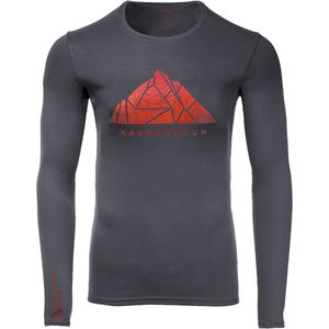 Masherbrum - Wandel- en bergsportkleding - T-Shirt M Proclimb2 ML Gris Basalt voor Heren - Maat M - Grijs