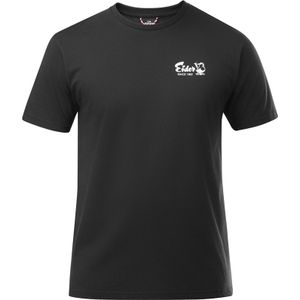 Eider - T-shirts - Vintage Chest Logo Cotton Tee Black voor Heren van Katoen - Maat XL - Zwart