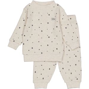 Feetje Wafel Pyjama - Family Edition - Champagne / Black -