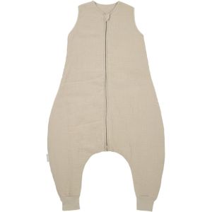 Meyco Baby Uni baby winter slaapoverall jumper - pre-washed hydrofiel - sand - 92cm