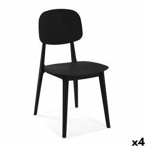 Chair Versa Black 39,5 x 80 x 41,5 cm (4 Units)