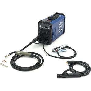 HBM MIG/MAG 200 Lasapparaat met digitaal display, blauw