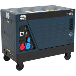 HBM diesel aggregaat, generator 733 cc dieselkrachtstroom 230/400V 8500W