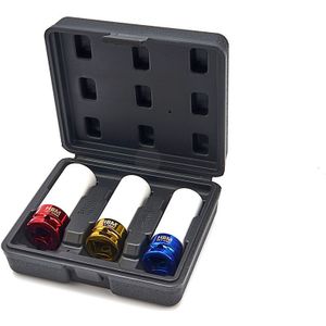 HBM - Lange Krachtdoppenset - 3-delig - 17 19 21 mm - Chroom-Molybdeenstaal