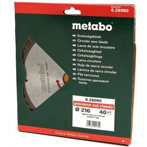 Metabo 216 x 2,4 x 30 mm Zaagblad voor Hout 40T