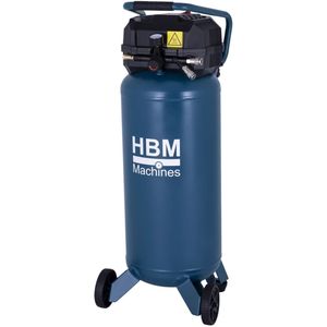 HBM - 50L - Olievrije Luchtcompressor - Verticale Compressor - 10 Bar