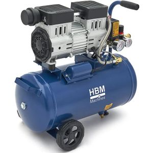 HBM - Low Noise Compressor - 24 Liter - Luchtopbrengst 131 Liter per Minuut