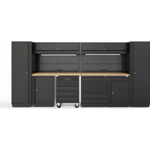 HBM modulair werkplaatssystem 13-delig, zwart