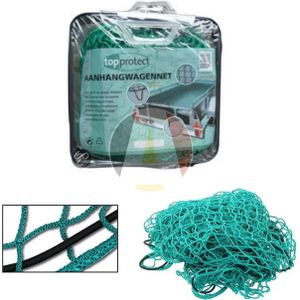 Aanhangwagennet - Groen - 200x140cm - Versterkte PE Rand