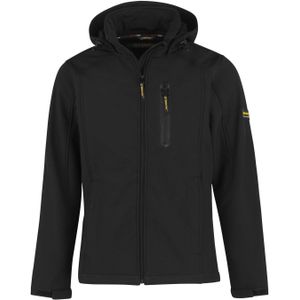 STØRVIK Napier Softshell Jas - 4 Seizoenen - Heren - Fleece - Maat 4XL - Zwart