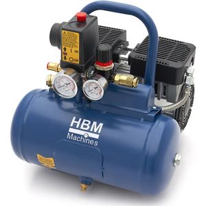 HBM - 6 Liter - Low Noise Compressor - Olievrij - Compact - Stil