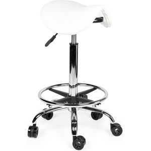 Kapperskruk Wit - Hoge uitvoering met Voetsteun