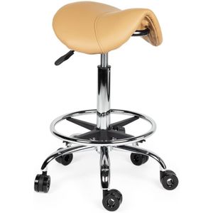 Kapperskruk Beige - Standaard Zithoogte met Voetsteun