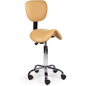 Zadelkruk met Rugleuning Beige - Standaard Zithoogte