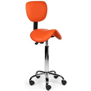 Zadelkruk met Rugleuning Oranje - Hoge uitvoering