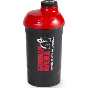 Gorilla Wear Wave Shaker - Shake Beker - 600 ml - Zwart/Rood