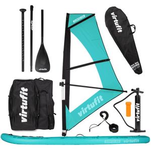 Virtufit Supboard Surfer 305 - Turquoise - Inclusief Windzeil en accessoires