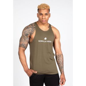 Gorilla Wear Carter Stretch Tank Top - Legergroen - M