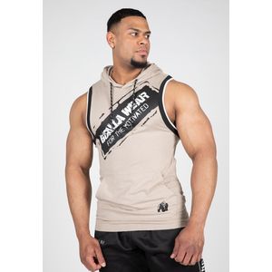 Gorilla Wear Loretto Hooded Tank Top - Beige - L