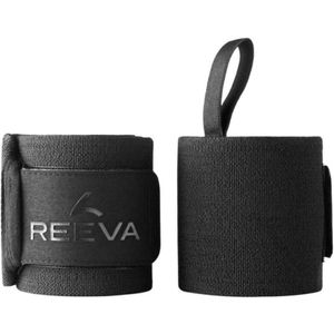 Reeva Powerlifting Wrist Wraps - 60 cm - Zwart