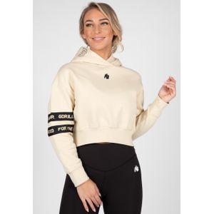 Gorilla Wear Tracey Cropped Hoodie - Beige - M