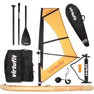 Virtufit Supboard Surfer 305 - Oranje - Inclusief Windzeil en accessoires