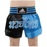 Adidas Thaiboks Short Half - Zwart / Blauw - L