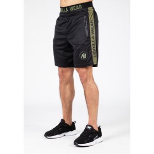 Gorilla Wear Atlanta Shorts - Zwart/Groen - S/M