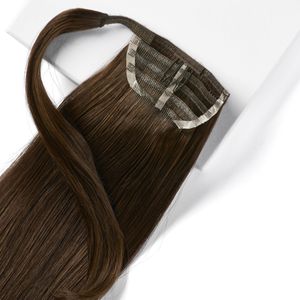 Rapunzel of Sweden Hair Pieces Sleek Ponytail 50 cm 2.3 Chocolate Brown