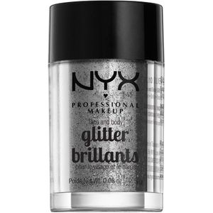 NYX PROFESSIONAL MAKEUP Face & Body Glitter Silver