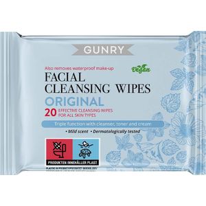 Gunry Facial Cleansing Wipes Original 20 St.
