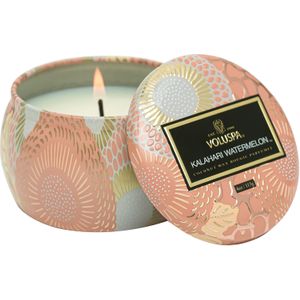 Voluspa Kalahari Watermelon Japonica Decorative Tin Candle 25h