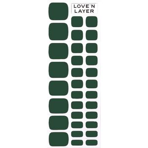 Love'n Layer  Solid Toe Layers Forest Green