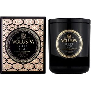 Voluspa Suede Noir Classic Boxed Candle 60h