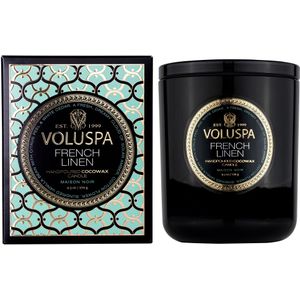 Voluspa French Linen Classic Boxed Candle 60h