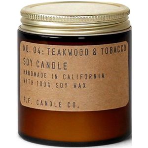 P.F. Candle Co. Teakwood & Tobacco Mini Soy Candle 99 g