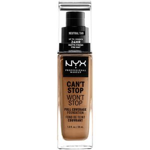 NYX PROFESSIONAL MAKEUP Can't Stop Won't Stop Full Coverage Foundation Neutral tan